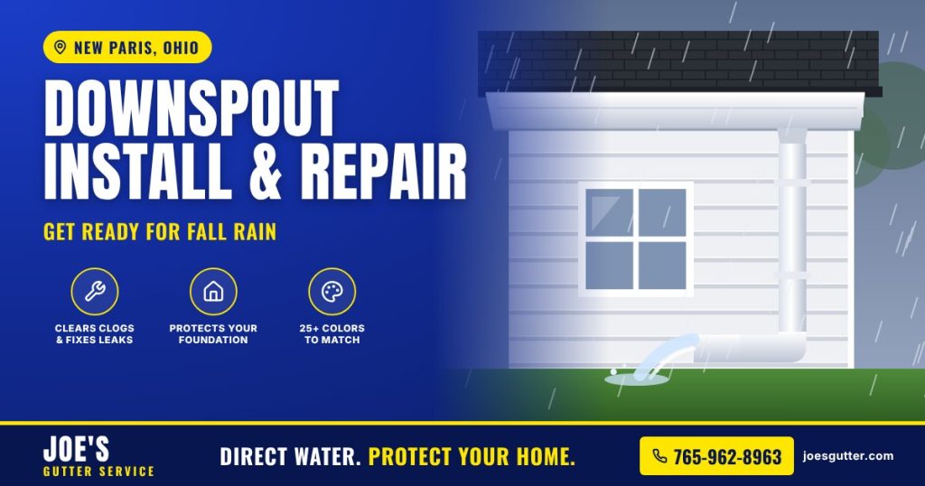 Signs Your New Paris Home Needs Downspout Repair